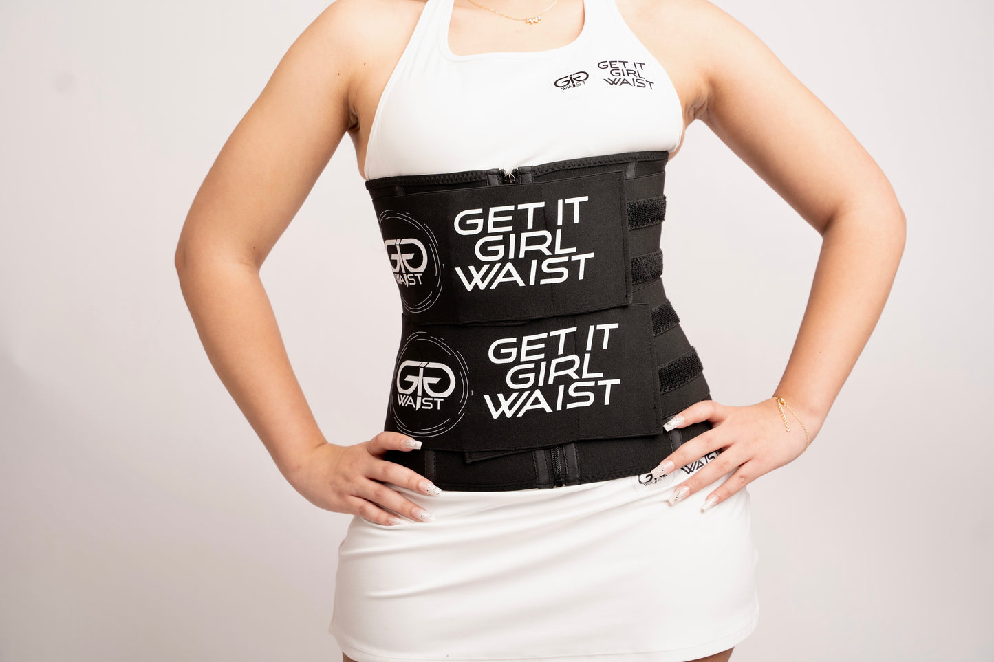 Black Double Strap Sauna Waist Trainer
