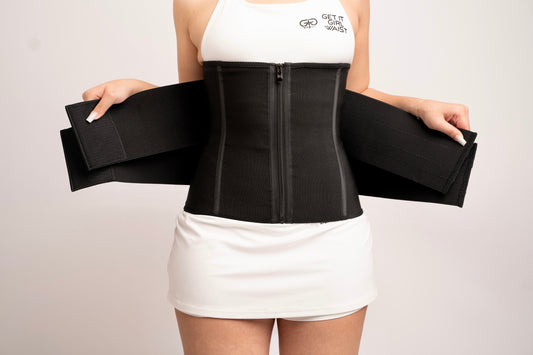 Black Double Strap Sauna Waist Trainer