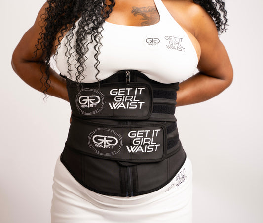 Black Double Strap Waist Trainer
