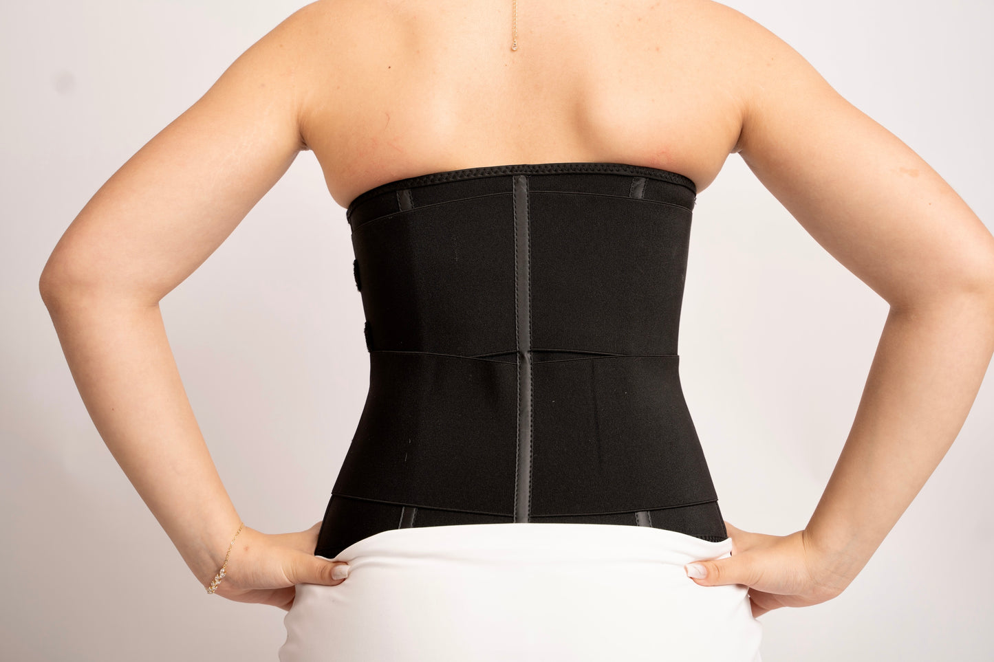 Black Double Strap Sauna Waist Trainer